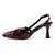 Mona shoes Ženske sandale na štiklu, Bordo