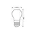 RABALUX LED Sijalica SMD, 8W, Bela