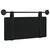 Vidaxl Viseče vzglavje postelje Črna Blago