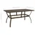 Vidaxl Vrtna miza rjava 140x80x72 cm jeklo
