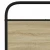 vidaXL Kovinski posteljni okvir brez vzmetnice sonoma hrast 180x200 cm