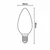 LED prigušiva sijalica FILAMENT C35 E14/6W/230V 4000K