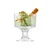 Ice cream serving bowl, made from glass, 350 ml, Neat - Borgonovo