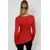 Trend Alacati Stili Ženska bluza dugih rukava Alc-X12967, Crvena