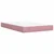 vidaXL Postelja boxspring z vzmetnico Roza 120 x 200 cm Žamet