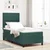 LED Box Spring Krevet Tamnozelena 90 x 190 cm Baršun