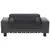 Sofa za pse tamnosiva 81 x 43 x 31 cm od pliša i umjetne kože