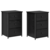 Noćni ormar s ladicama 2 pcs Crni hrast 40 x 36 x 60 cm