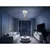 LED kristalno plafonsko svetlo NAURU LED/30W/230V prečnik 40 cm hrom/crna + daljinski upravljač