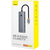 6in1 Hub Baseus  UltraJoy USB-C do HDMI4K@60Hz+4xUSB 3.0+PD (space grey)