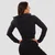 GymBeam Ženski duks TRN Zip-Up Black