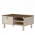 Hanah Home klub sto Aris, 90 cm, travertin / orah Venezia