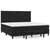 Box spring postelja z vzmetnico črna 200x200 cm žamet