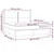 Vidaxl Box spring postelja z vzmetnico LED sv. siva 180x200 cm blago