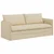 Sofa Krema 196 x 82 x 85 cm tkanina