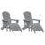 Vrtna stolica 2 pcs Svijetlo siva 83 x 74 x 92 cm Polietilen