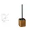 WENKO 26104100 - WC četka SERRO 10x37 cm braon/crna