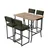 Hanah Home Set barskih stolova i stolica, 110 x 92 x 70 cm, 5 delova, Zelena