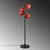 Opviq Podna lampa Benek-15-14531, 36x36x135 cm, IP20, Crno-crvena