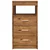 Ormar s ladicama staro drvo 40x50x76 cm konstruirano drvo