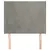 Uzglavlje s ušima svjetlosivo 103x16x118/128 cm baršunasto