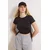 Trendyol Milla ženska majica Thmss26Ts00003, crna