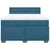 Vidaxl Box spring postelja z vzmetnico temno modra 140x190cm žamet