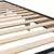 Okvir za krevet boja hrasta 100x200cm konstruirano drvo i metal