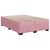vidaXL Box spring postelja z vzmetnico roza 140x190 cm žamet