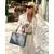SORENA HANDMADE Ženska torba Cyclades medium tote, Svetloplava