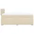 Vidaxl Box spring postelja z vzmetnico krem 120x200 cm blago
