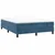 Vidaxl Box spring postelja z vzmetnico temno modra 140x200 cm žamet