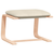 Tabure krem 51 x 41 x 40 cm od tkanine