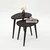 Hanah Home Set klub stolova, 2 komada Sweet Antracit