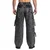 Moške jeans baggy hlače AFFLICTION - DECIMATION - washed sive - AWV30196-BK