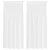 Voile zavjesa sa zavjesama 2 pcs Bijelo 175 x 140 cm Poliester
