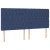 Vidaxl Box spring postelja z vzmetnico moder 200x200 cm blago
