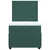 Vidaxl Box spring postelja z vzmetnico temno zelena 100x200 cm žamet