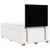 Vidaxl Box spring postelja z vzmetnico bel 120x200 cm umetno usnje