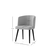 Hanah Home Set trpezarijskih stolica Soft 4101 V2, 2 komada, Prljavo Beli