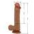 LyBaile Realističen vibrator s priseskom 26 cm - temno lep Bergrisi 10,2