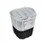 Prednja korpa za bicikl WB-D-050, PVC pletenica, bela i crna