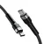 WOZINSKY Opleten kabel USB-C – USB-C PD 65 W, 1 m, črn