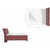 Boxspring postelja Laos - 140x200 cm