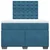 Vidaxl Box spring postelja z vzmetnico modra 120x190 cm žamet