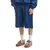 Cropp - Šorts od rebrastog somota - navy
