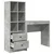 Stol s ladicama s policom s pohranom 2 pcs Betonski sivi