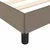 Vidaxl Posteljni okvir taupe 100x200 cm blago