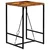 Barski stol od masivnog obnovljenog drva 70 x 70 x 106 cm