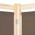 vidaXL Paravan 3-delni 120x170x4 cm rjavo blago